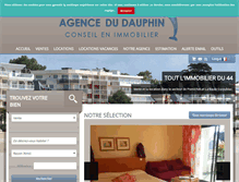 Tablet Screenshot of agencedudauphin.com